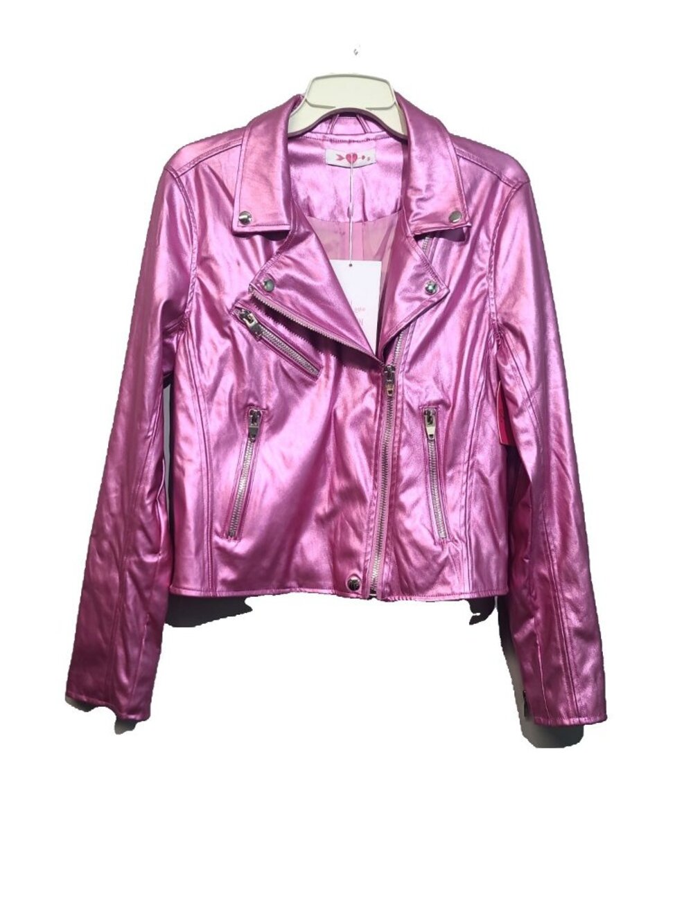 Buddy Love x RaeLynn Dani Moto Jacket M Metallic Pink NWT Regular